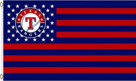 Digital Print Texas Rangers Flag 3X5Ft Banner USA Polyester with Brass Grommets by flagsjustdoit