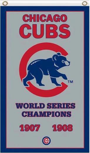 Digital print Chicago Cubs champions Flag 3X5Ft Banner USA Polyester with Brass Grommets by flagsjustdoit