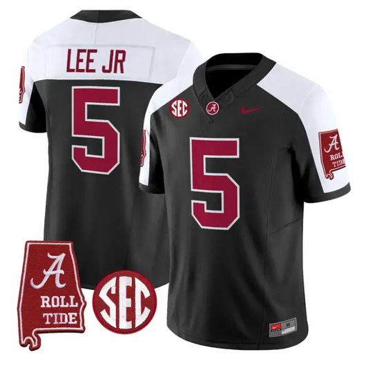 Dijon Lee Jr Jersey #0 Alabama Crimson 2026 SEC Patch Stitched by My Store NCAA Football Jerseys