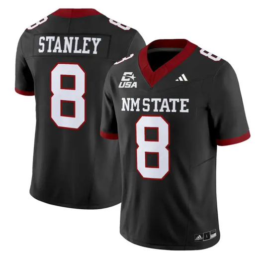Dijon Stanley Jersey #8 New Mexico State 2026 Vapor Limited Stitched by My Store NCAA Football Jerseys