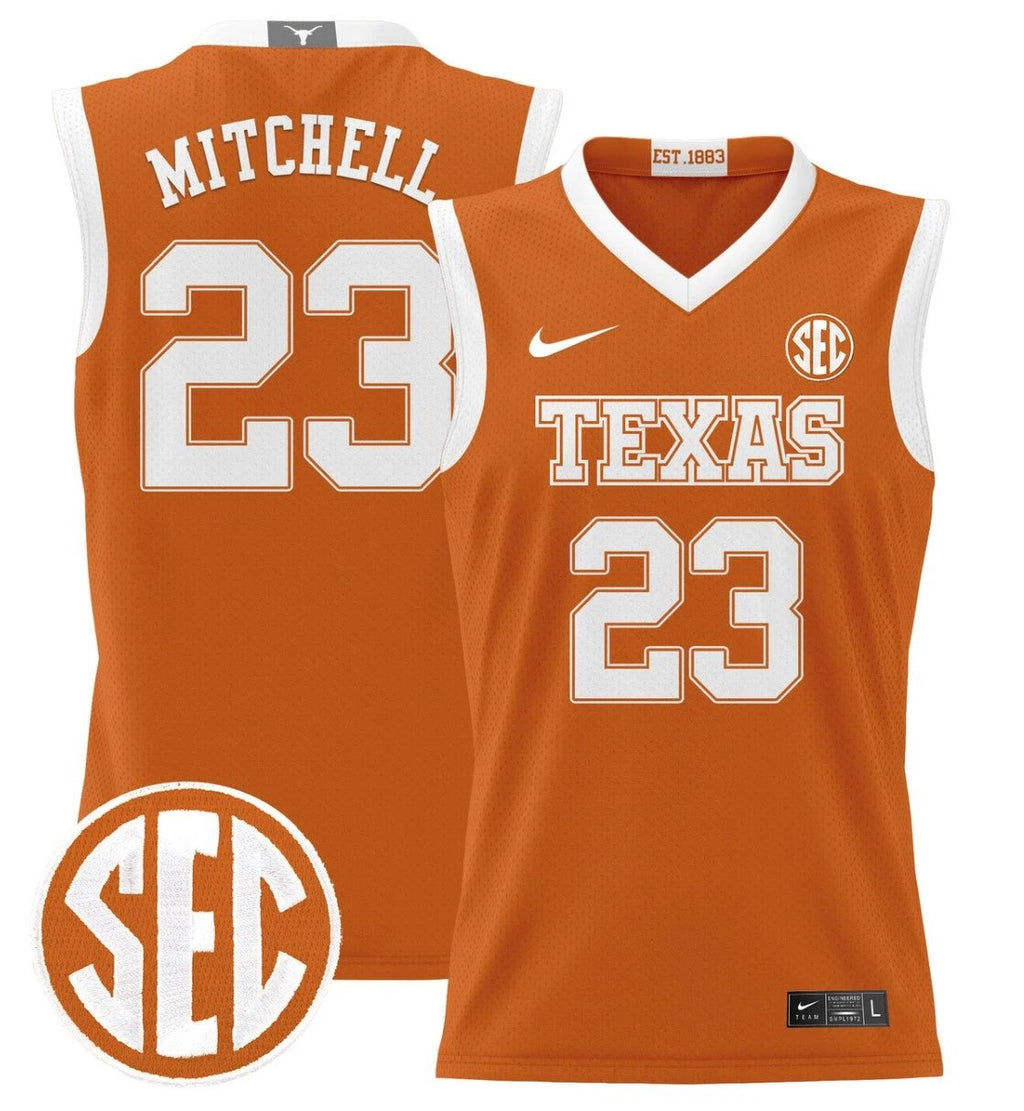 Dillon Mitchell Jersey #23 Texas Longhorns 2024 Lightweight Basketball Orange by My store basketball