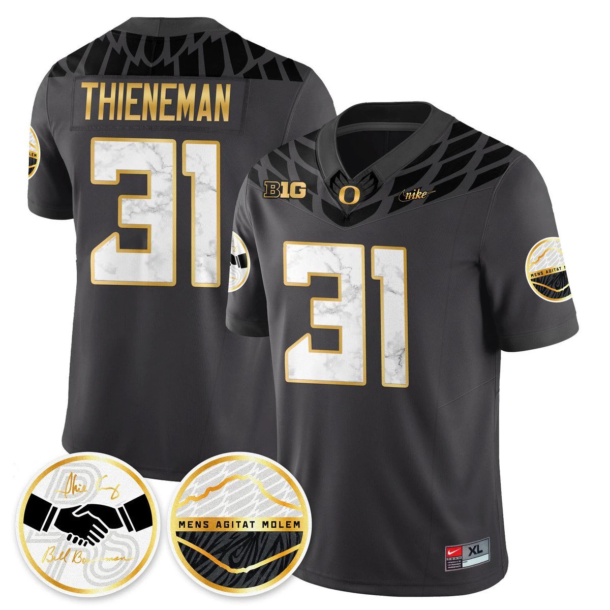 Dillon Thieneman Jersey #31 Oregon Ducks 2025 Shoe Duck Stitched by My Store NCAA Football Jerseys