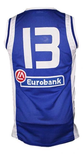Dimitris Diamantidis Jersey #13 Greece Custom Basketball Blue by My store basketball