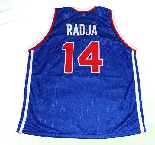 Dino Radja Jersey #14 Jugoplastika Yugoslavia Basketball Blue by My store basketball