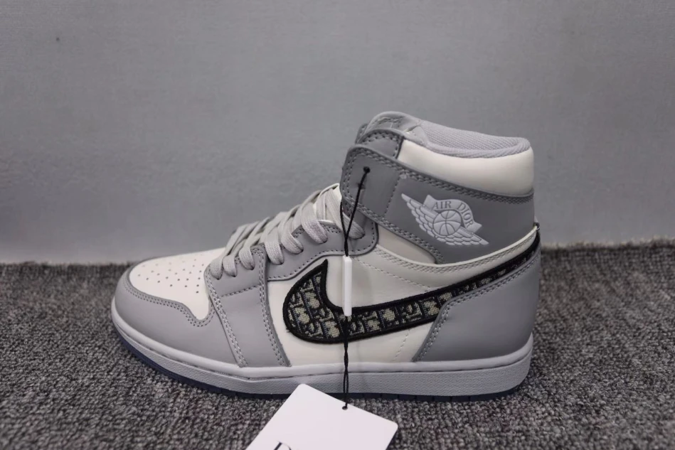 Dior X Air Jordan 1 High OG Wolf Grey by Air Jordan