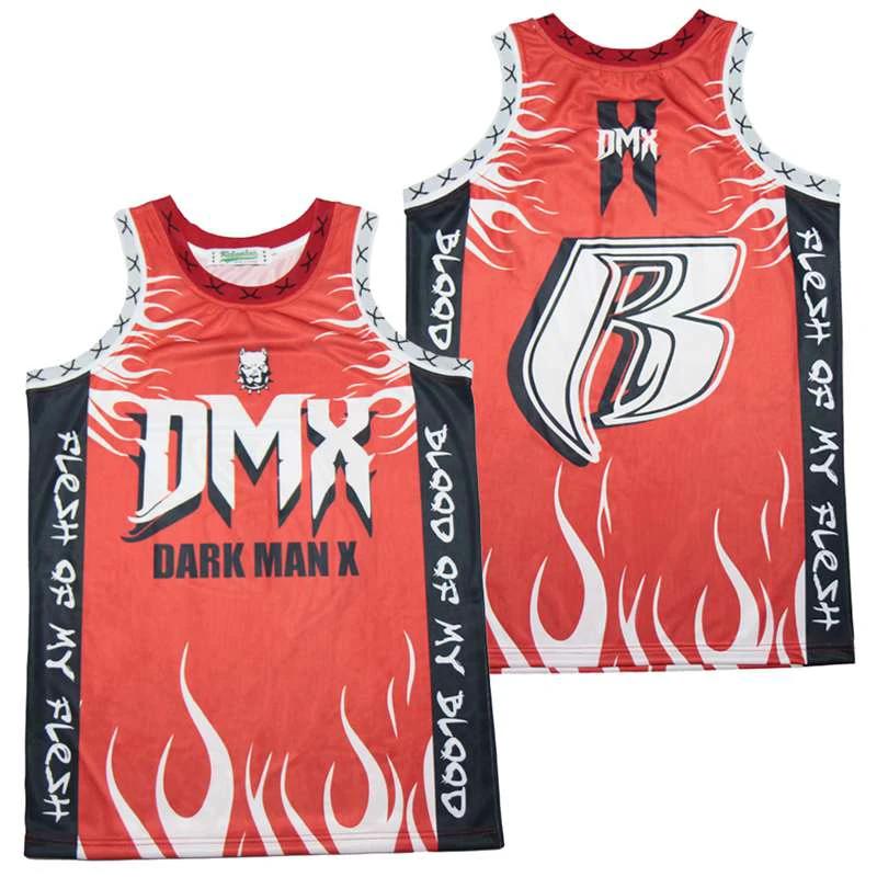 Dmx Flesh Of My Flesh Biker Movie Basketball Jersey by My store basketball