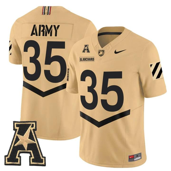 Doc Blanchard Jersey #35 Army Black Knights 2025 Vapor Stitched by My Store NCAA Football Jerseys
