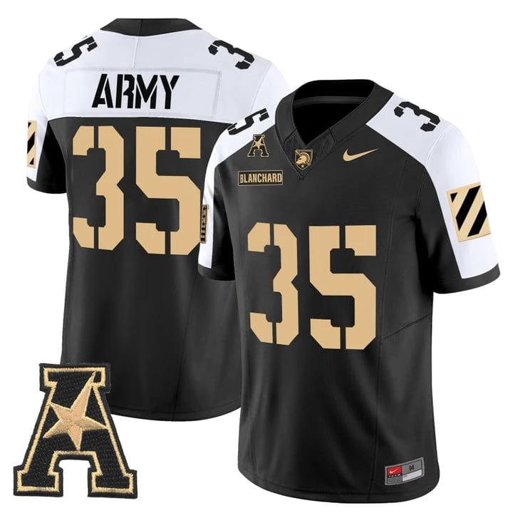Doc Blanchard Jersey #35 Army Black Knights 2025 Vapor Stitched by My Store NCAA Football Jerseys