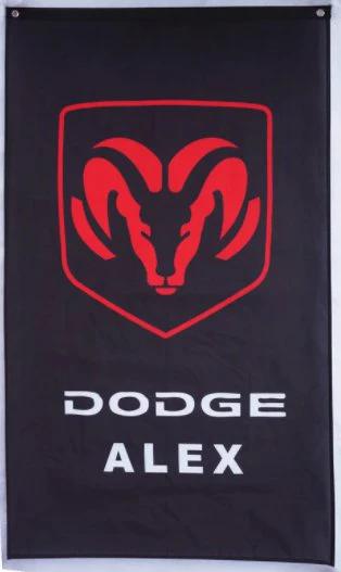 Dodge Alex Flag 3X5 Ft Polyester Banner USA 90x150cm by flagsjustdoit