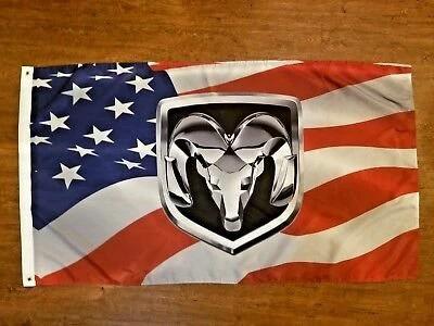 Dodge Challenger SRT American Flag 3X5 Ft Polyester Banner USA 90x150cm by flagsjustdoit