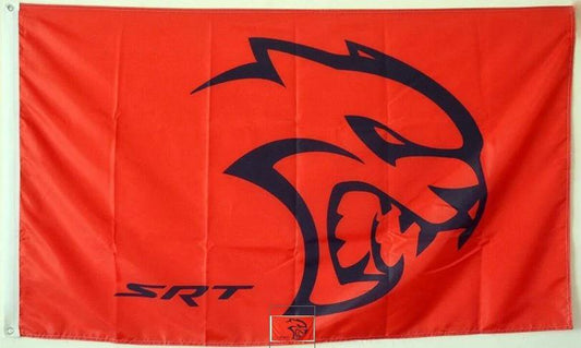 Dodge Challenger SRT Hellcat Flag 3X5 Ft Polyester Banner USA 90x150cm by flagsjustdoit