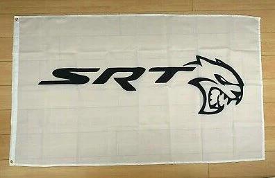 Dodge Demon Challenger White Flag 3X5 Ft Polyester Banner USA 90x150cm by flagsjustdoit