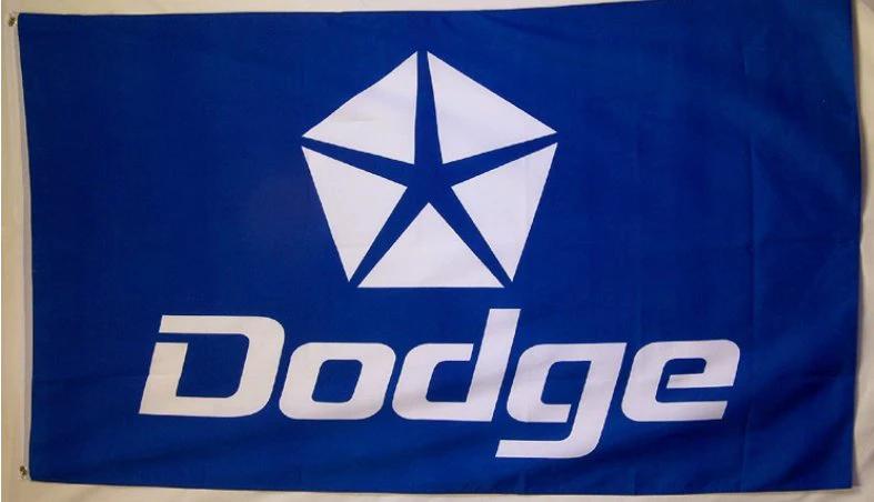 Dodge Flag with Pentastar Logo 3X5 Ft Polyester Banner USA 90x150cm by flagsjustdoit