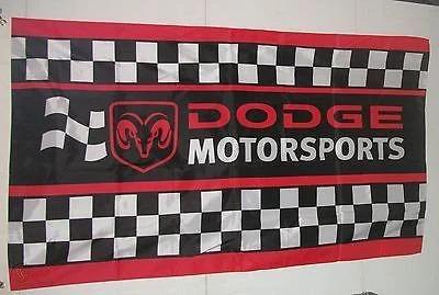 Dodge Motosports Car Flag 3X5 Ft Polyester Banner USA 90x150cm by flagsjustdoit