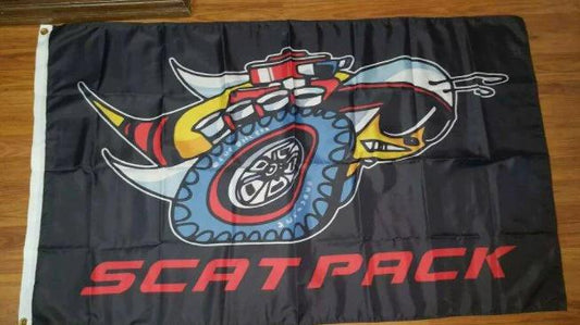 Dodge Scatpack Flag 3X5 Ft Polyester Banner USA 90x150cm by flagsjustdoit