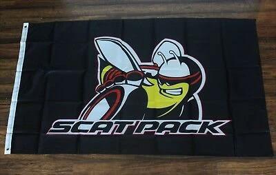 Dodge Scatpack Yellow Flag 3X5 Ft Polyester Banner USA 90x150cm by flagsjustdoit