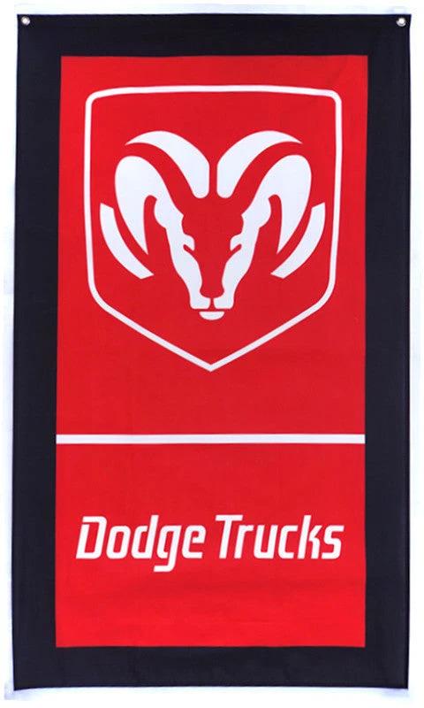 Dodge Trucks Flag for car racing-3x5 FT-100% polyester Banner by flagsshop