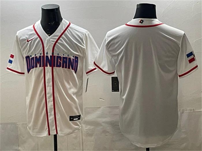 Dominican Republic Baseball Jersey Blank White 2026 World Baseball Classic Home Stadium Stitched by My Store