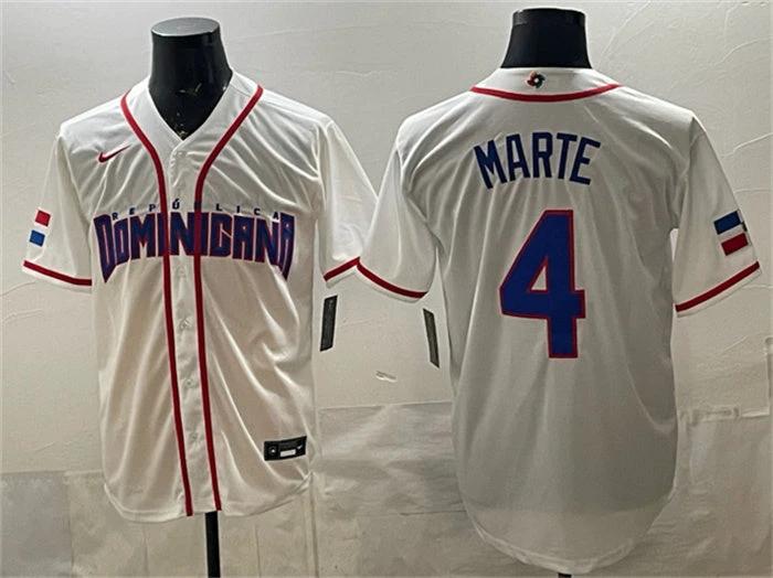 Dominican Republic Baseball #3 Manny Machado Jersey White 2026 World Baseball Classic Home Stadium Stitched by My Store