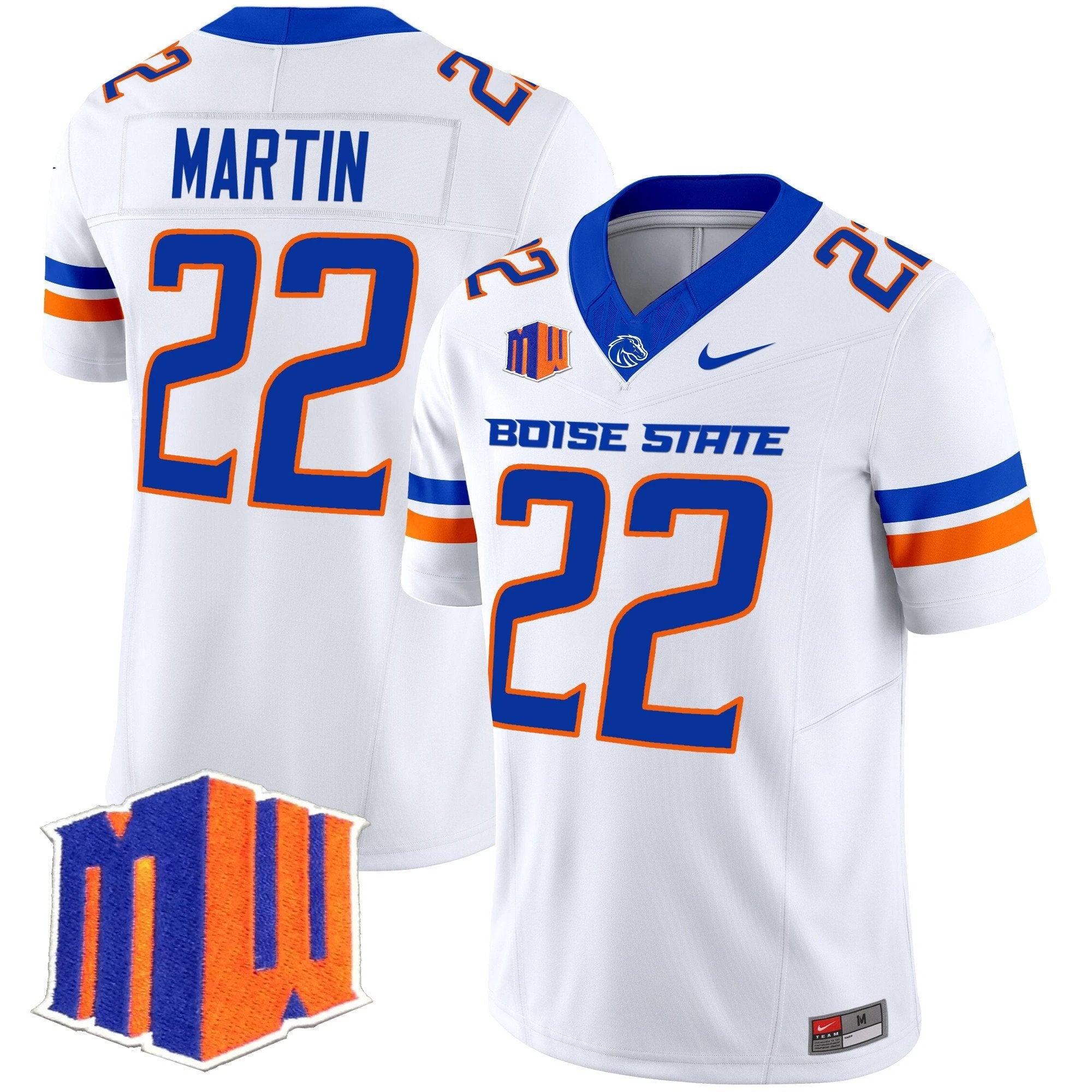 Doug Martin Jersey #22 Boise State Broncos 2025 Vapor Stitched by My Store NCAA Football Jerseys