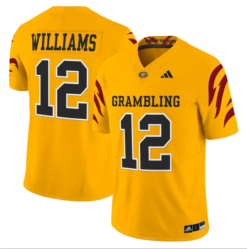 Doug Williams Jersey #12 Grambling Tigers 2025 Vapor Limited Stitched by My Store NCAA Football Jerseys