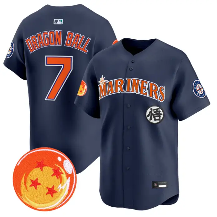 Dragon Ball Jersey #7 Seattle Mariners Dragon Ball Vapor Premier Stitched by My Store
