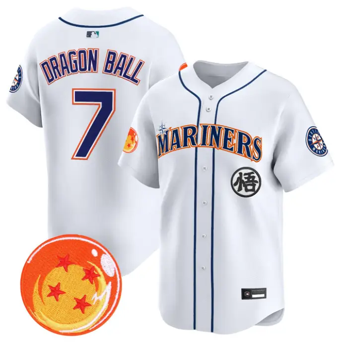 Dragon Ball Jersey #7 Seattle Mariners Dragon Ball Vapor Premier Stitched by My Store