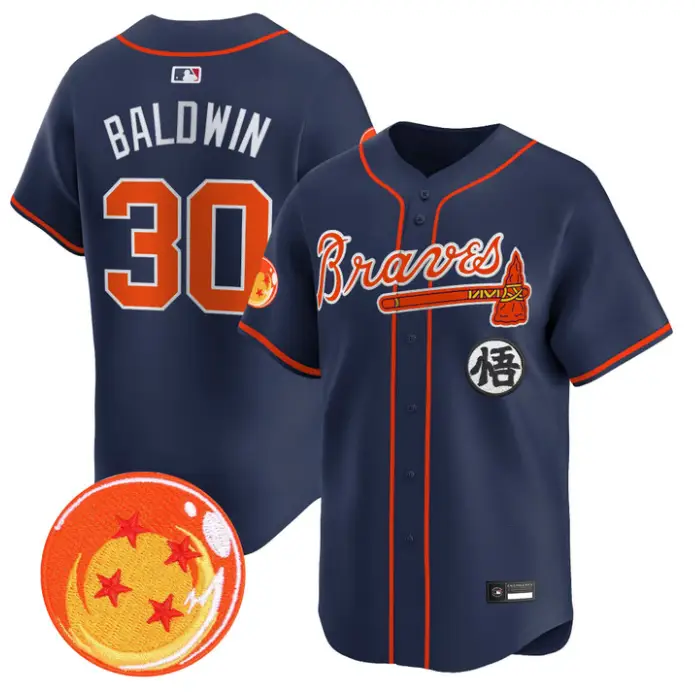 Drake Baldwin Jersey #30 Atlanta Braves Dragon Ball Premier Stitched by My Store
