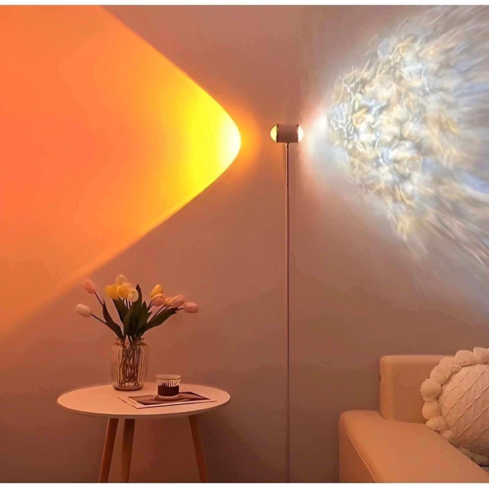 USB-Sunset Projection Lamp for Warm and Atmospheric Lighting Bowlift by Bowlift