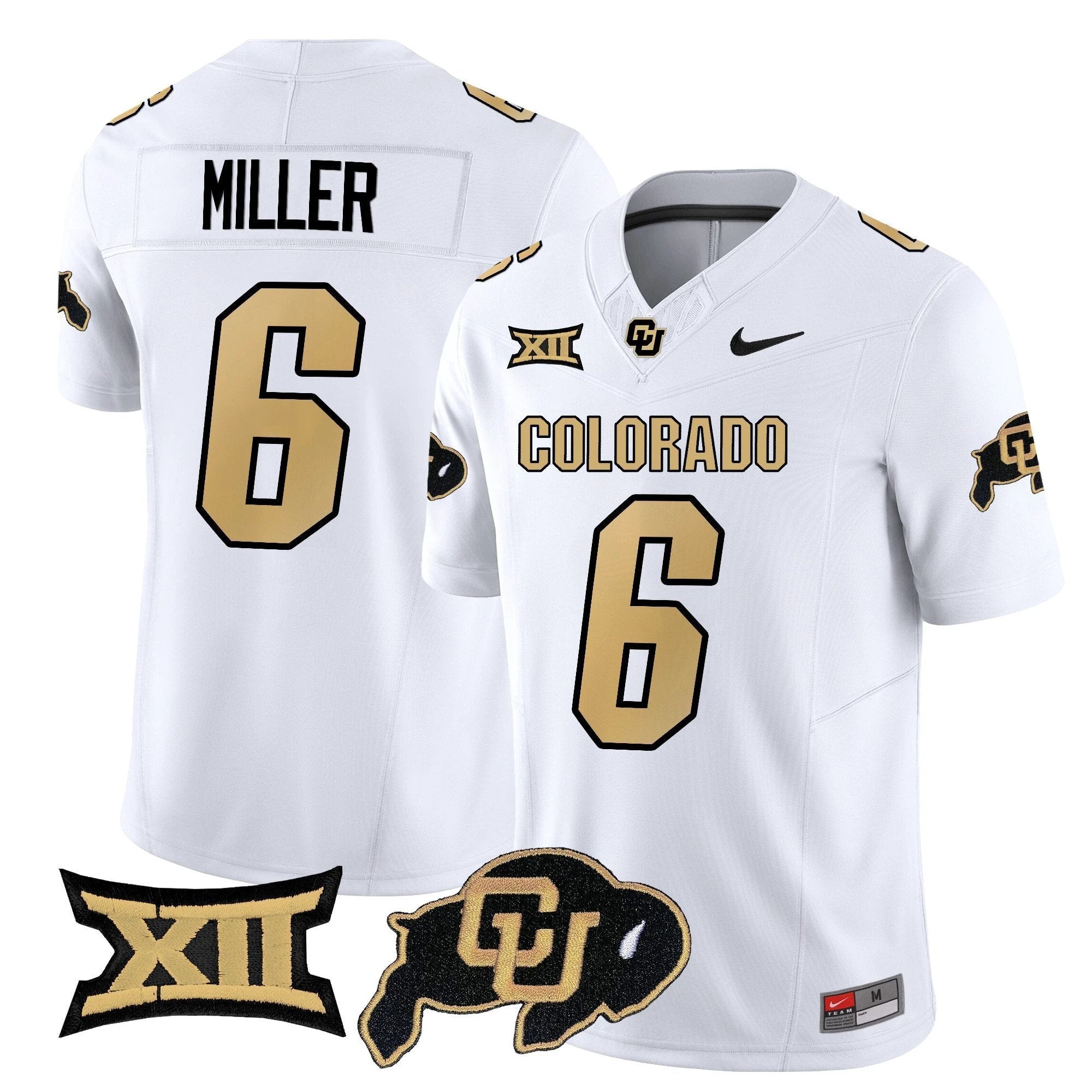 Drelon Miller Jersey #6 Colorado Buffaloes 2025 Limited Stitched by My Store NCAA Football Jerseys