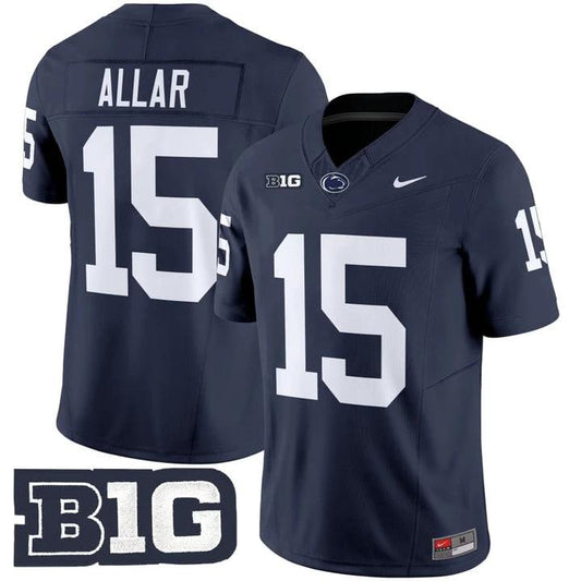 Drew Allar Jersey #15 Penn State Vapor Limited 2025 Stitched Navy by My Store