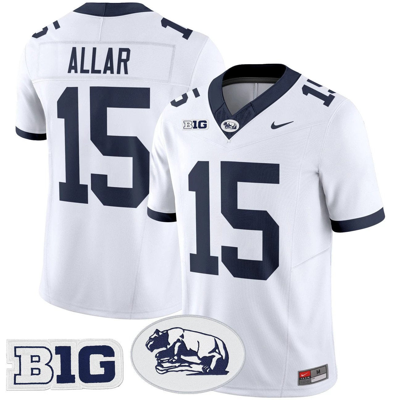 Drew Allar Jersey #15 Penn State Nittany Lions 2025 Throwback Limited Stitched by My Store NCAA Football Jerseys