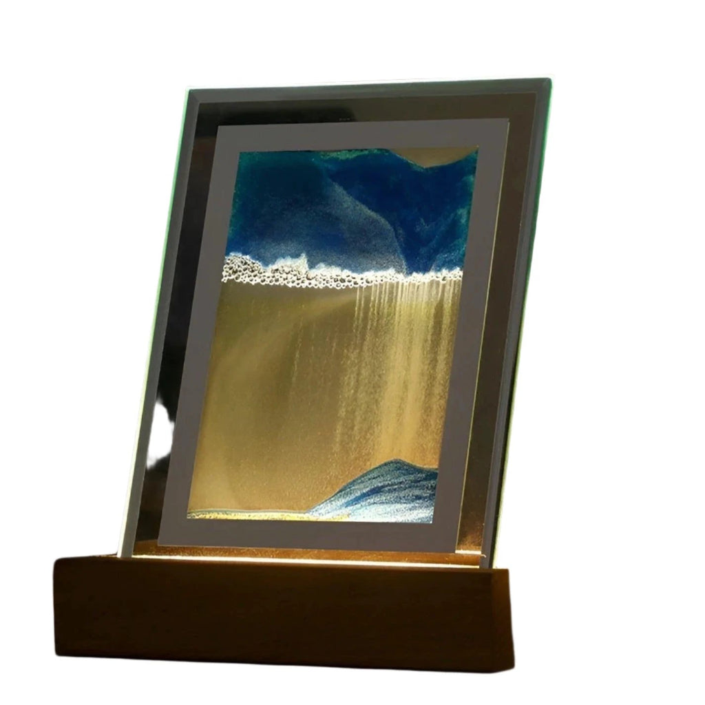 Hypnotic Sand Art Lamp with Soothing LED Light Bowlift by Bowlift