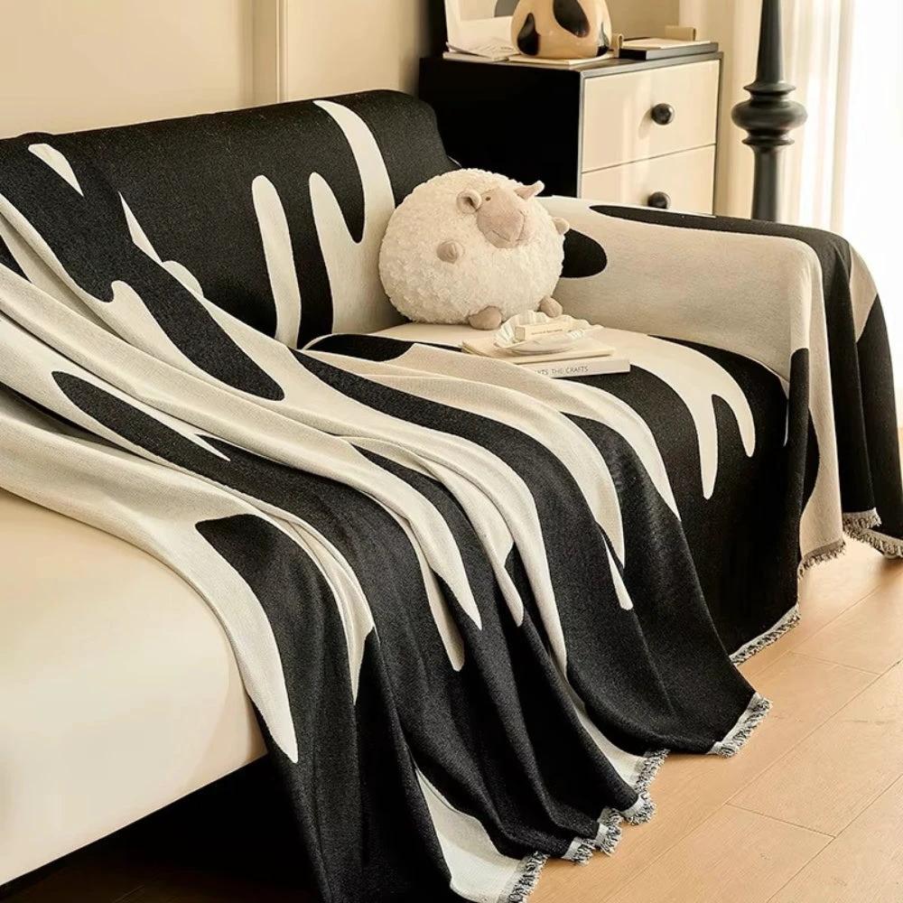 Dripping Color Chenille Sofa Cover by Casa & Beyond