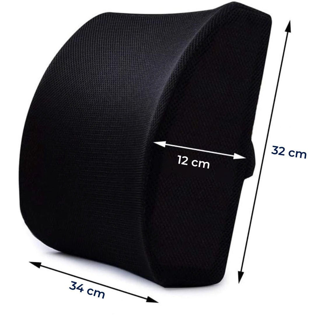 DriveEase | Car Lumbar Support Cushion – Memory Foam Relief – Breathable Mesh – Ideal for Commute & Long Drives Bowlift by Bowlift