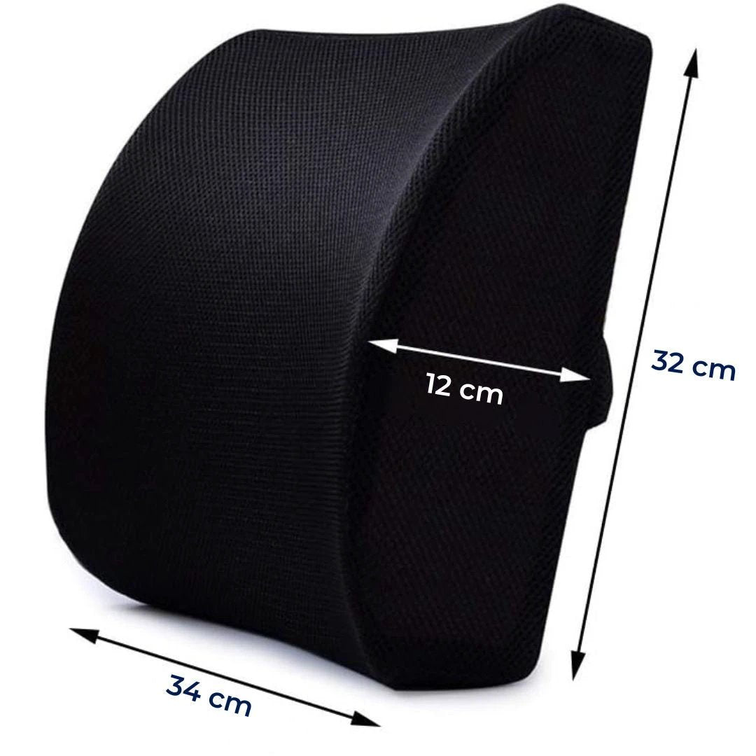 DriveEase | Car Lumbar Support Cushion – Memory Foam Relief – Breathable Mesh – Ideal for Commute & Long Drives Bowlift by Bowlift