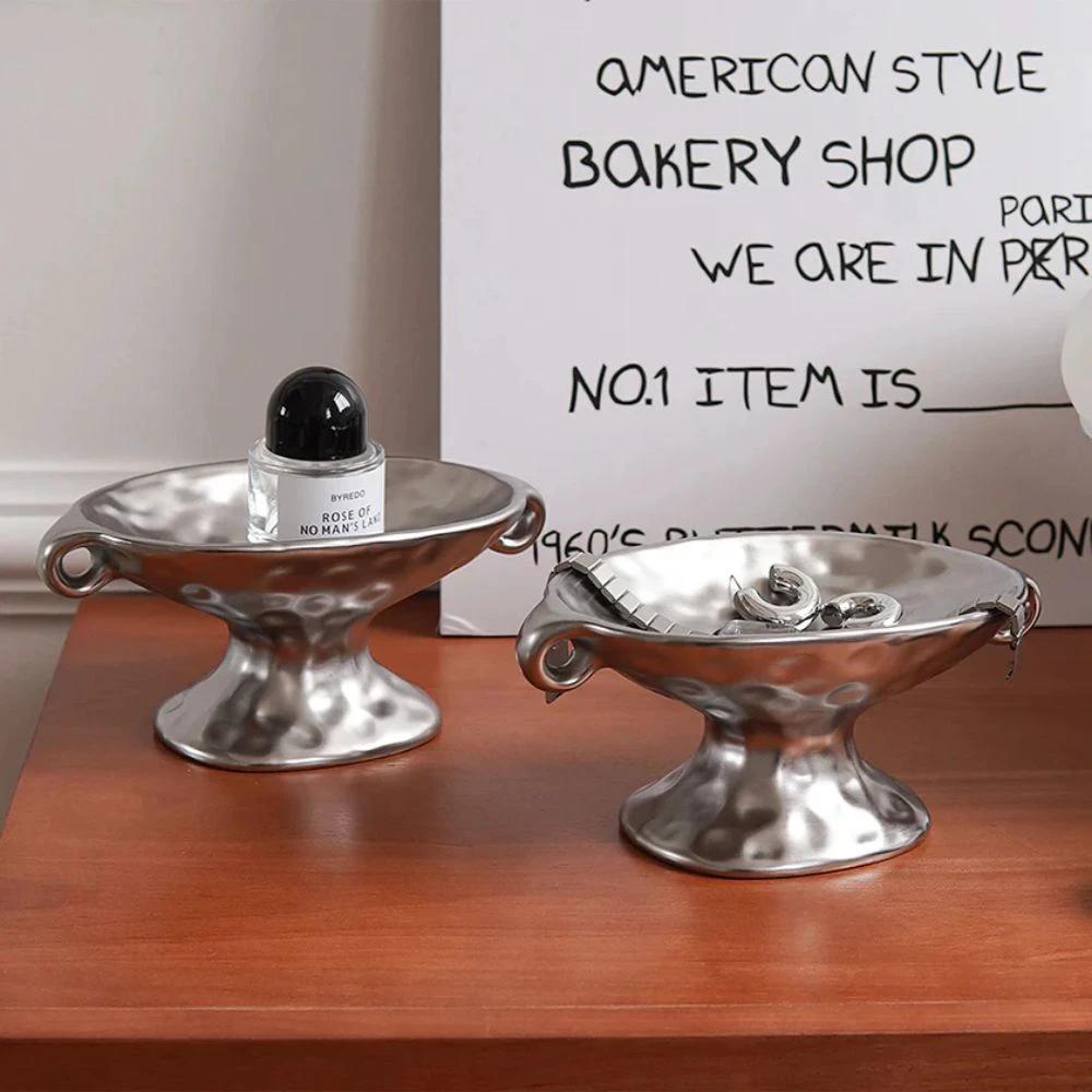 Dual-Ear Ceramic Oval Organizer by Casa & Beyond