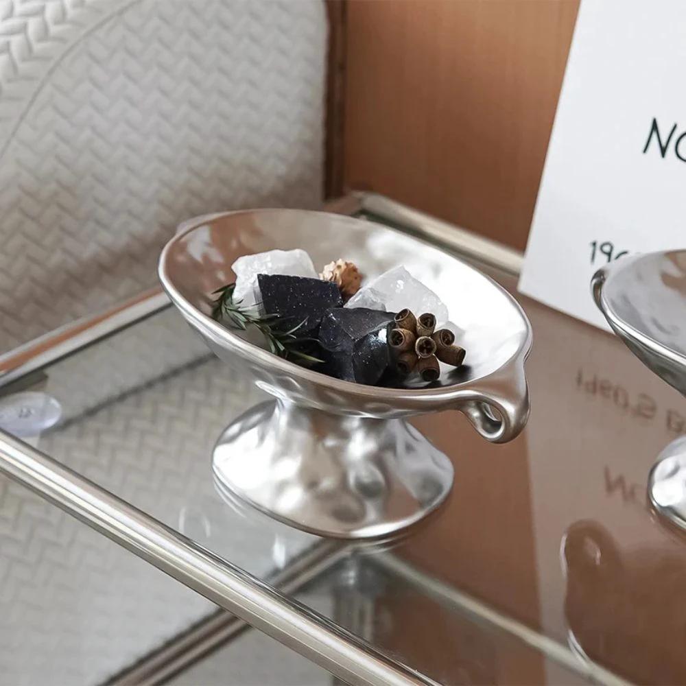 Dual-Ear Ceramic Oval Organizer by Casa & Beyond