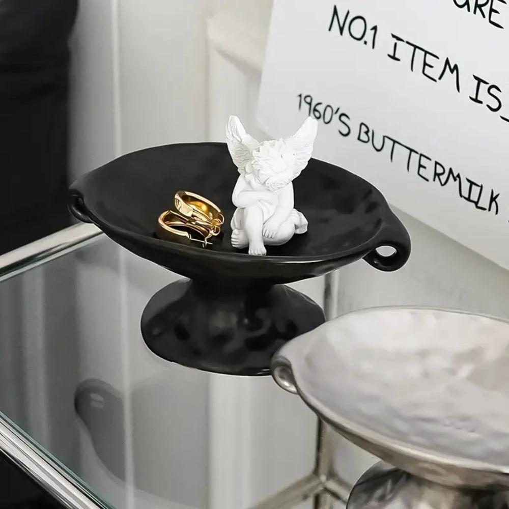 Dual-Ear Ceramic Oval Organizer by Casa & Beyond