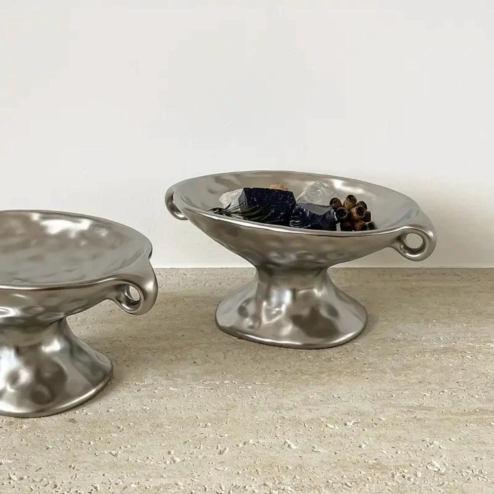Dual-Ear Ceramic Oval Organizer by Casa & Beyond