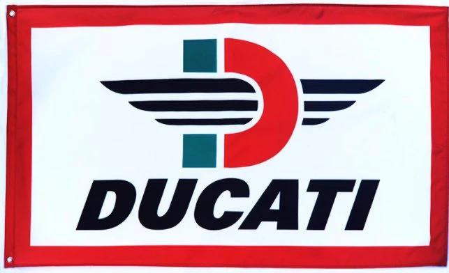 Ducati Flag 3X5 Ft Polyester Banner USA 90x150cm by flagsjustdoit