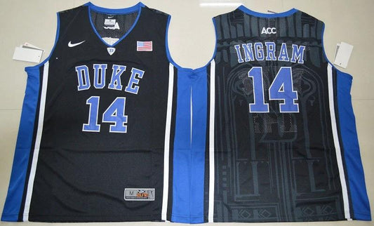 Duke Blue Devils #14 Brandon Ingram Basketball NCAA Basketball Jersey Black Elite by My store basketball