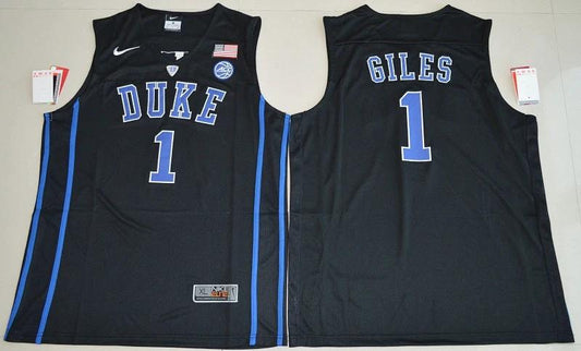 Duke Blue Devils #1 Harry Giles Basketball NCAA Basketball Jersey Black by My store basketball