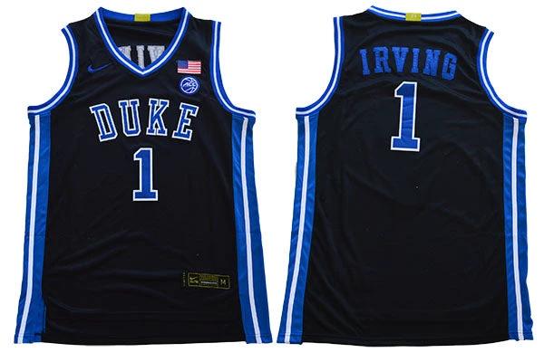 Duke Blue Devils #1 Irving Basketball NCAA Basketball Jersey Black by My store basketball