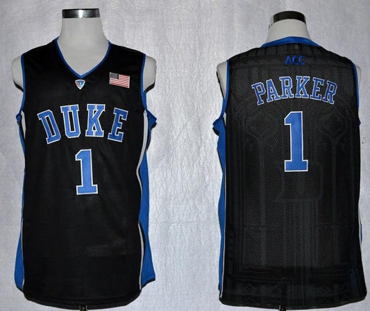 Duke Blue Devils #1 Jabari Parker Basketball NCAA Basketball Jersey Black by My store basketball