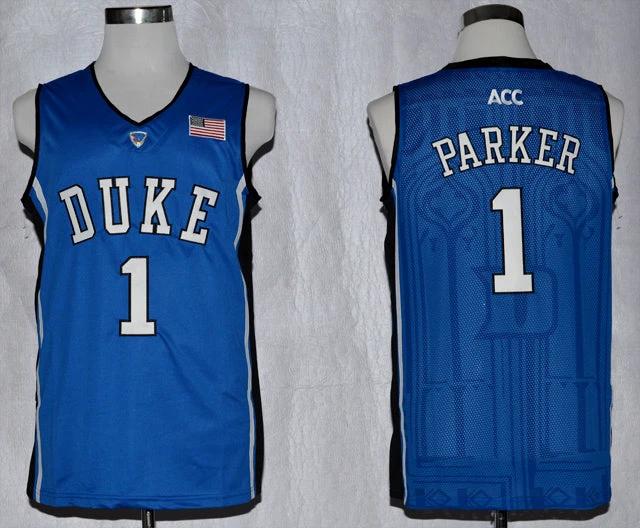 Duke Blue Devils #1 Jabari Parker Basketball NCAA Basketball Jersey New Blue by My store basketball