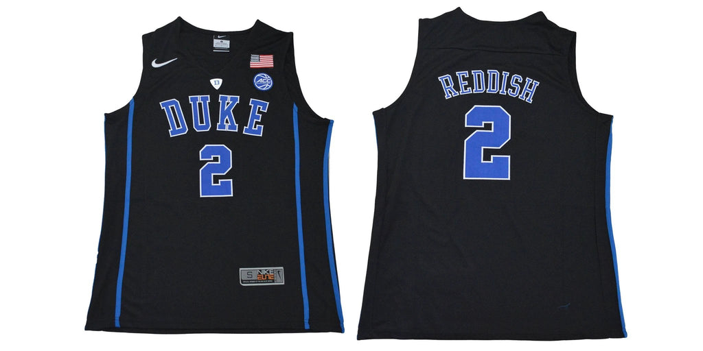 Duke Blue Devils #2 Reddish Basketball NCAA Basketball Jersey Black by My store basketball