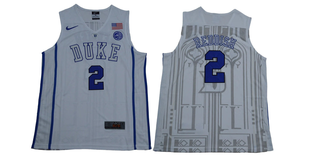 Duke Blue Devils #2 Reddish Basketball NCAA Basketball Jersey New White by My store basketball