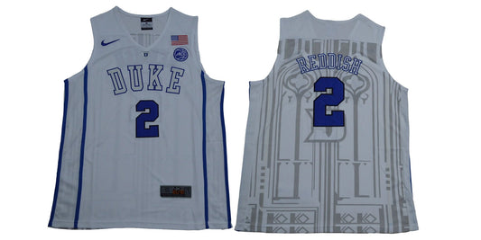 Duke Blue Devils #2 Reddish Basketball NCAA Basketball Jersey New White by My store basketball