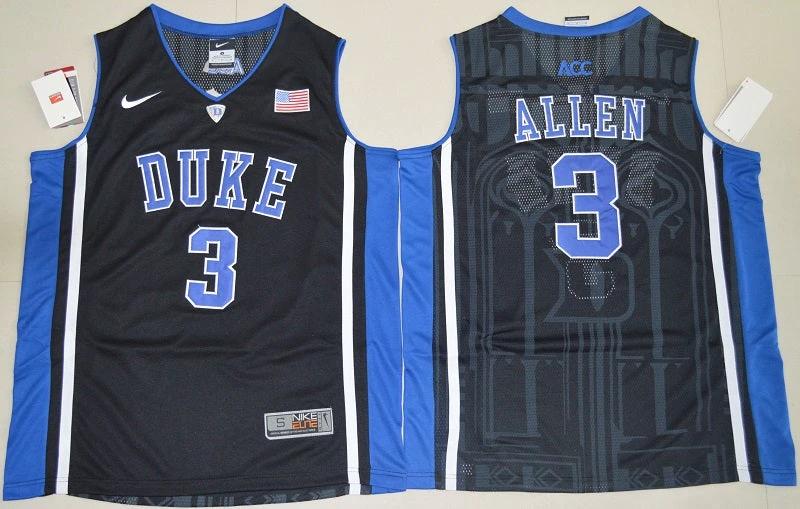 Duke Blue Devils #3 Garyson Allen Basketball NCAA Basketball Jersey Black Elite by My store basketball